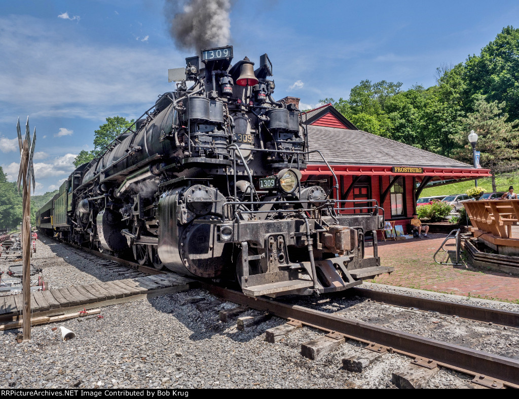 WMSR 1309 during the layover in Frostburg